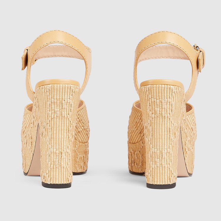 745955.FABZS.9544.009.090.0000.Light Womens Horsebit platform sandal